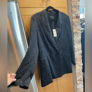 NWT! Silky embossed blazer